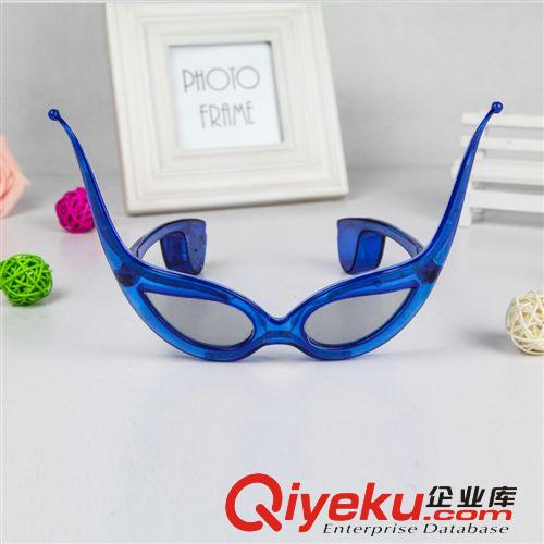 廠家直銷批發(fā)潮流發(fā)光牛角眼鏡夜視眼鏡 舞會發(fā)光眼鏡原始圖片3