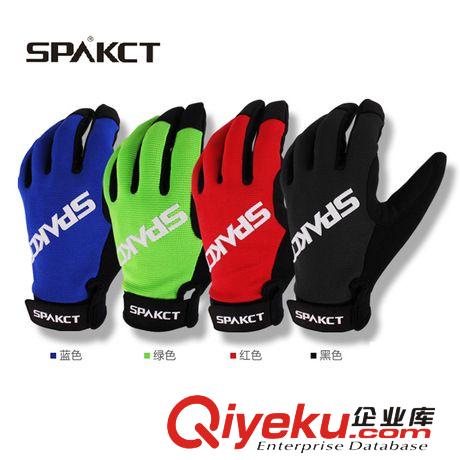 Spakct骷髏關(guān)節(jié)秋冬季長指手套 自行車山地車騎行裝備