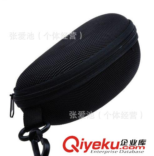 新款抗壓眼鏡盒太陽鏡盒 太陽眼鏡盒 眼睛盒 時尚復(fù)古黑色 墨鏡盒原始圖片3
