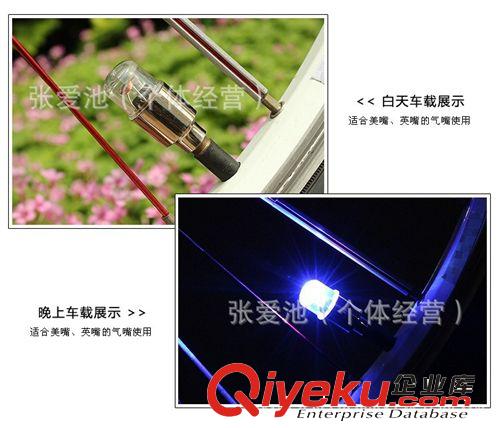 批發(fā)氣門燈 雙感七彩氣嘴燈 烽風(fēng)火輪 山地車摩托車圓頭 車輪胎燈原始圖片2