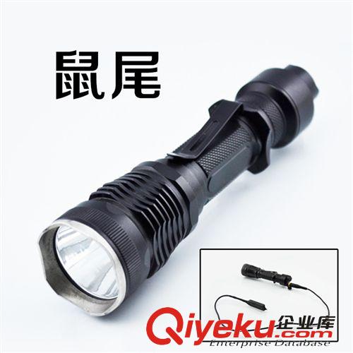 批發迷你led強光手電筒變焦遠射可充電家用防水禮品小手電14500鋰