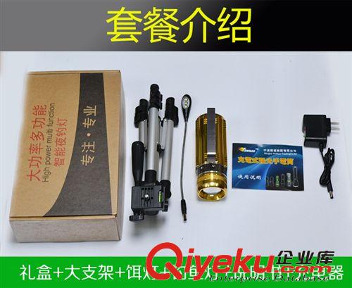 新款F20釣魚燈10W夜釣燈藍光白光黃光三光源zn的釣燈現(xiàn)貨批發(fā)原始圖片2