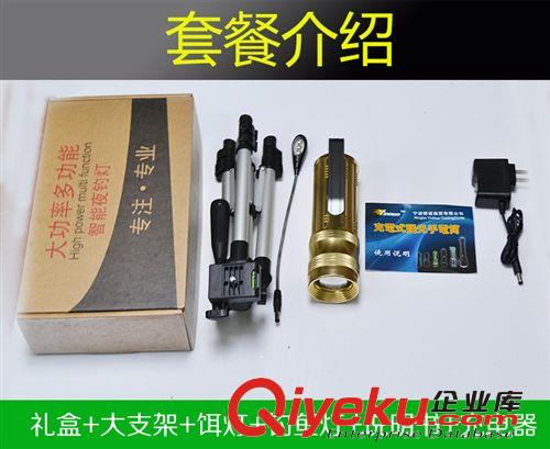 新款F30釣魚(yú)燈10W三光源藍(lán)光白光黃光內(nèi)置USB接口支持手機(jī)充電原始圖片2