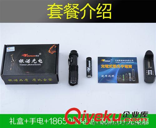【銀諾光電】SK98強光手電筒 迷你變焦廣角 充電遠射大功率手電筒原始圖片2