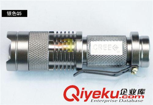 批發SK68迷你型強光強光手電筒AAA鋰電池可變焦CREE Q5原始圖片2