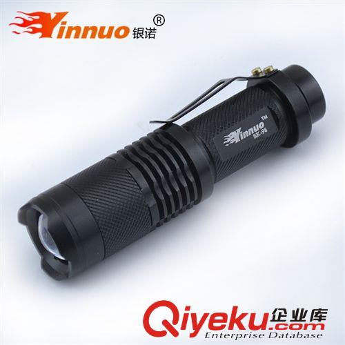 超亮藍光釣魚燈F10大功率變焦雙光源夜釣燈led充電強光紫光批發