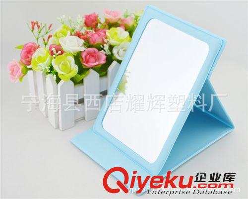 廠家批發供應 中號 gdpu皮鏡子 爆款皮革化妝鏡 臺式便攜折疊鏡