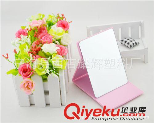 化妝品批發 便攜折疊化妝鏡子臺式皮質學院風格 高檔 質量好