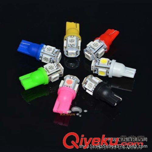 高亮LED牌照燈T10 5SMD LED小插泡 示寬燈 LED汽車門燈閱讀燈正白原始圖片2