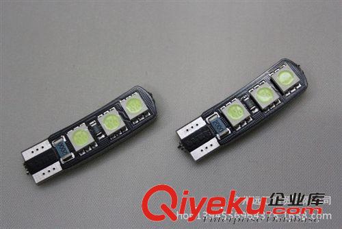冰藍T10 6led刀鋒新款示寬燈超亮LED車燈改裝車用小燈帶解碼冰藍原始圖片2