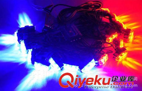 超亮 LED中網(wǎng)燈 一拖十六中網(wǎng)爆閃 開道燈 夾子爆閃燈原始圖片2