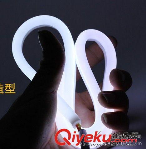 汽車淚眼燈光導效果LED雙色軟燈條 淚眼裝飾燈 導光日行燈原始圖片2