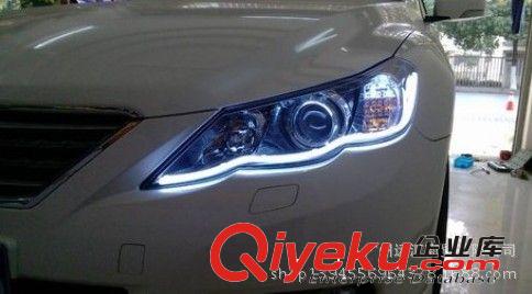 汽車淚眼燈光導效果LED雙色軟燈條 淚眼裝飾燈 導光日行燈原始圖片3