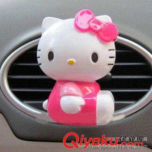 可愛KT貓HelloKitty汽車香水 出風口香水 空調車載出風口香水卡通原始圖片2