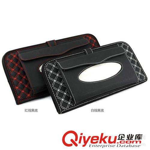 韓國紅酒 超釬皮 遮陽板CD袋車用紙巾盒套二合一汽車cd包夾原始圖片2