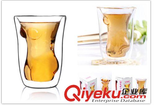 新款雙層美女造型耐熱杯 裸女玻璃杯 美女杯 威士忌杯 3009原始圖片2