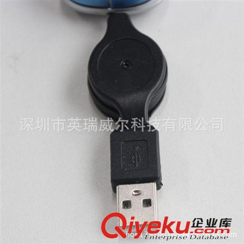 深圳usb伸縮線有線鼠標迷你光電鼠標批發(fā)禮品報價原始圖片3