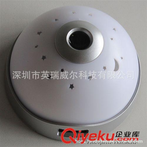 夢(mèng)幻夜光七彩星空投影時(shí)鐘創(chuàng)意投影表鬧鐘Led電子星月投影鐘 5965原始圖片3