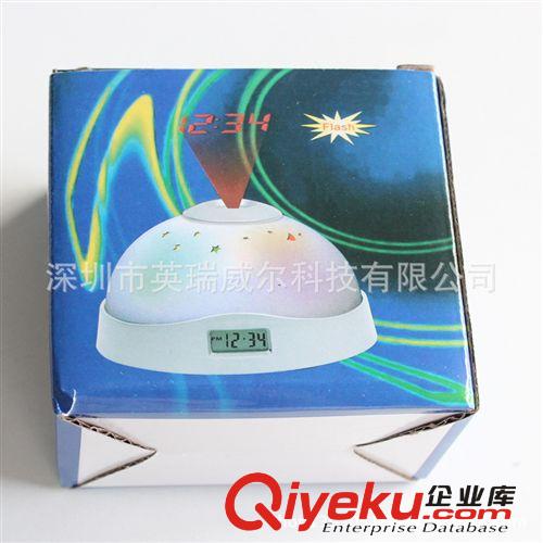 半球投影鐘/星空投影鐘/七彩/禮品時鐘魔幻星星月亮鬧鐘 5965原始圖片3