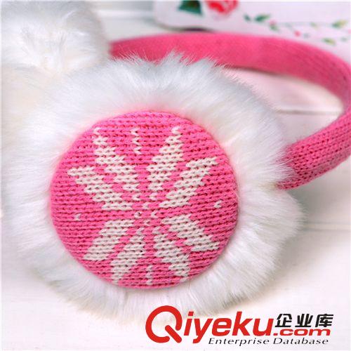冬季熱銷 嬌貝耳套 2014熱銷韓版保暖耳罩冬季 雪花毛絨耳套 012原始圖片2