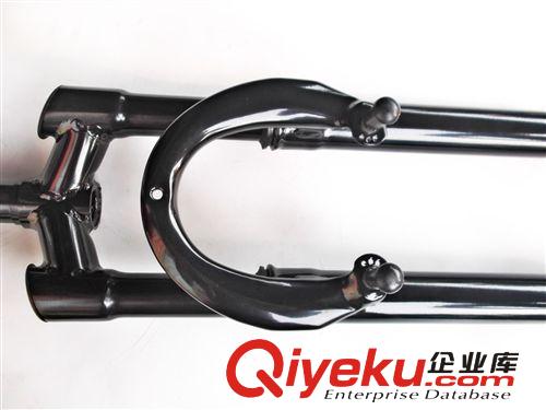 26寸山地車前減震專用前叉/黑色有牙前叉原始圖片3