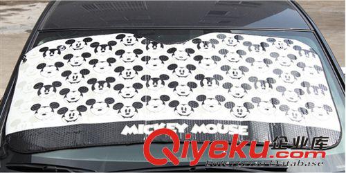 供應(yīng)批發(fā)夏季熱銷遮陽(yáng)用品，70*130卡通加厚防曬遮陽(yáng)擋