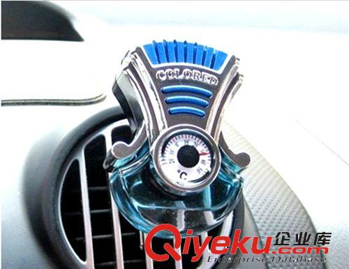zp 汽車出風口香水 通風口香水 花冠帶溫度計汽車空調風口原始圖片3