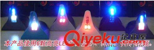6LED汽車太陽能 鯊魚鰭除靜電天線 5色入 新增開關功能原始圖片2