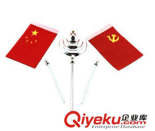 供應批發 汽車擺件 車載小紅旗 塑料杠車載紅旗 儀表臺國旗原始圖片2