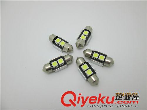 奔馳寶馬大眾39mm帶canbus解碼3頭LED汽車雙尖閱讀牌照尾箱燈泡原始圖片2