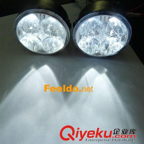 供應圓形日行燈 圓形4LED行車燈 前霧燈日間行車燈 圓形LED日行燈原始圖片3