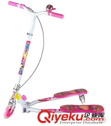 新款七星瓢蟲兒童蛙式滑板車 可升降閃光四輪蛙式車 廠家直銷