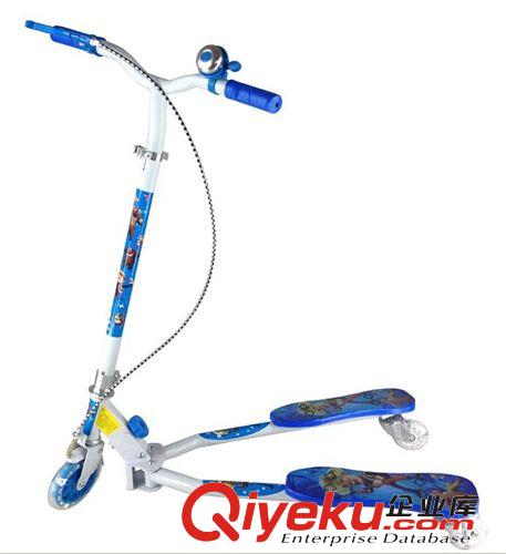 兒童蛙式滑板車 扭扭車 三輪蛙式閃光折疊兒童滑板車 永康直銷原始圖片2