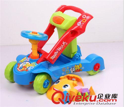 兒童多功能益智學(xué)步學(xué)習(xí)手扶推車 兩用帶音樂燈光原始圖片3
