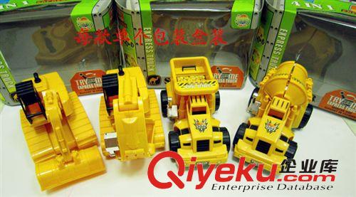 4款新款回力塑料車模工程車攪拌機兒童模型玩具車原始圖片2