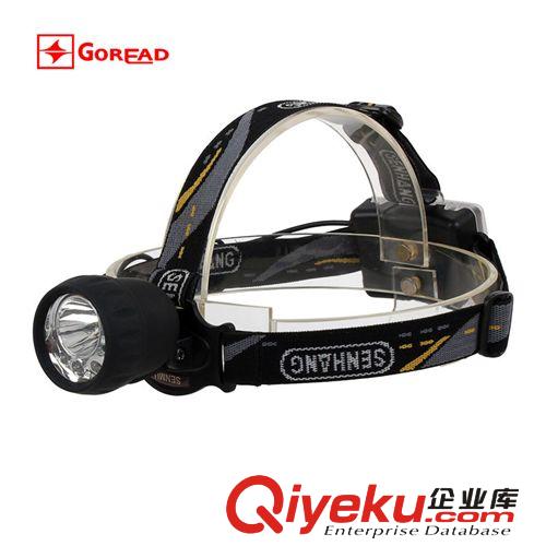 GD24 6LED頭燈 5號(hào)電池警示燈紅光閃爍  3W強(qiáng)光光杯聚光頭燈原始圖片2