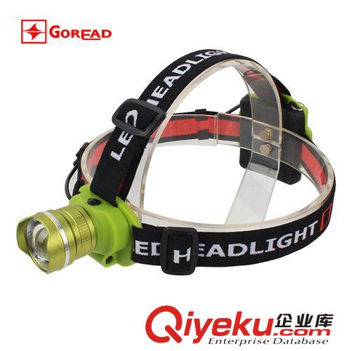 GD61 變焦頭燈 3節5號電池頭燈 進口CREE XPE R2燈珠強光頭燈原始圖片2