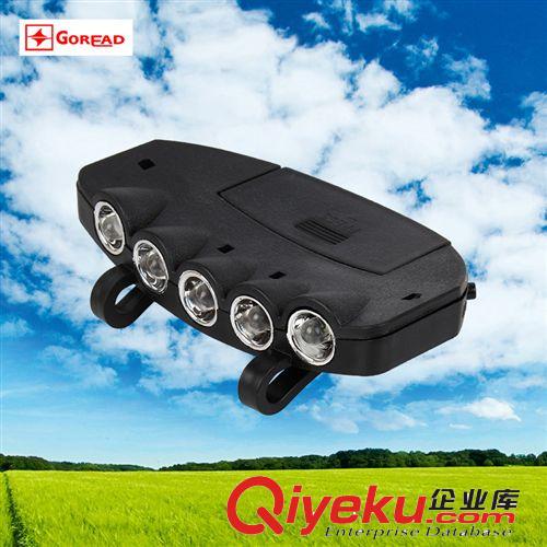 5LED 夾帽燈 帽檐燈 帽子燈 帽燈 頭燈 釣魚燈 礦燈 戶外必備原始圖片3