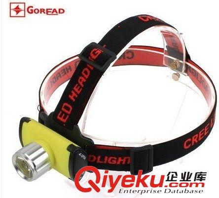 過路者GD60頭燈T6 LED調焦強光頭燈釣魚遠射打獵兩用7號18650充電