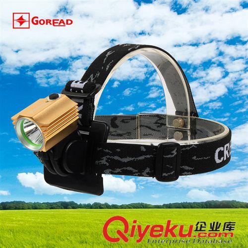T15黃色2014新品好又亮防水頭燈廠家直銷價格 LED防水強光燈原始圖片3