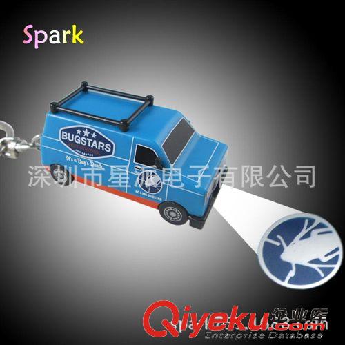 投影電筒生產廠家 開模定做投影鑰匙扣 新款塑料led投影小汽車原始圖片2