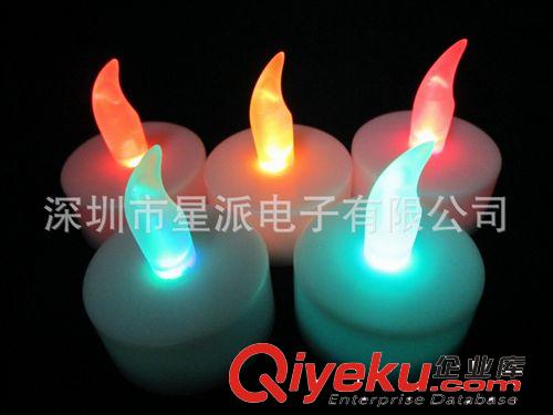 [浪漫禮品]供應(yīng)LED七彩蠟燭燈  發(fā)光小蠟燭燈  LED蠟燭