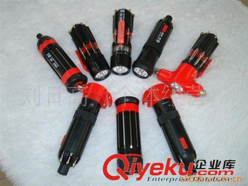 生產供應多功能八合一螺絲刀 工具燈 LED燈 照明燈QC-16