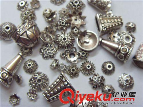批發(fā)DIY藏銀花托花帽隔片 飾品配件 廠家直銷 合金配件原始圖片2