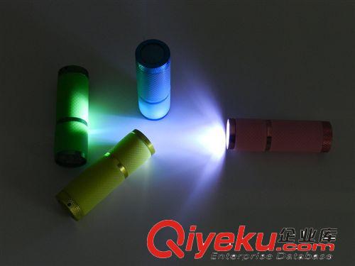 熱銷迷你九燈防水電筒 迷你小手電筒強光 帶熒光高亮度強光電筒原始圖片3