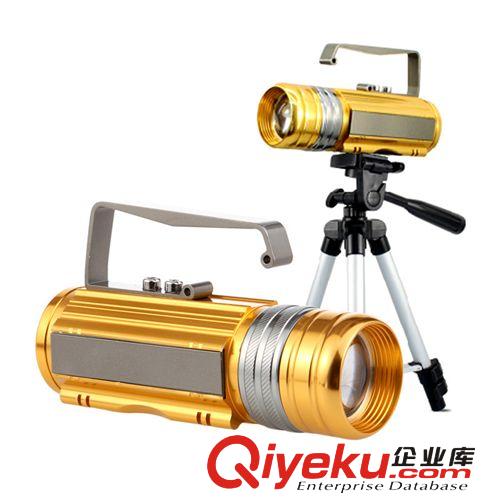 新款多功能夜釣燈 10W三光源變焦釣魚燈 充電頭燈 led充電手電筒原始圖片3