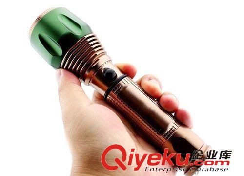 zp熱銷神火CREE Q5手電強光手電筒進口LED無極旋轉變焦廠家直銷原始圖片3