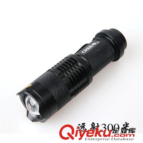 熱銷神火zpcree Q5 xpe申縮變焦防身充電強光手電筒 led 遠射王