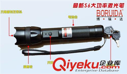 【廠家批發(fā)】鋁合金006綠光激光筆 大功率點火柴滿天星充電激光燈原始圖片2