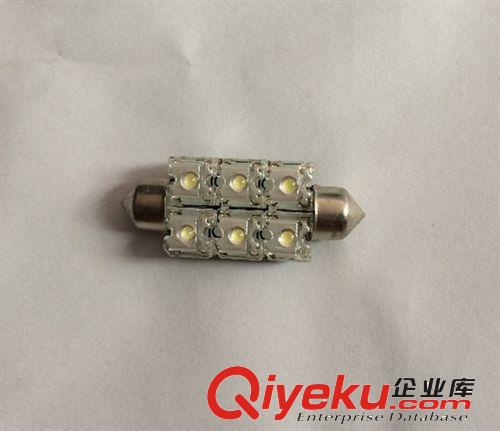 tj汽車LED雙尖 6SMD-41mm-草帽閱讀燈/車頂燈/牌照燈 led車牌燈原始圖片2